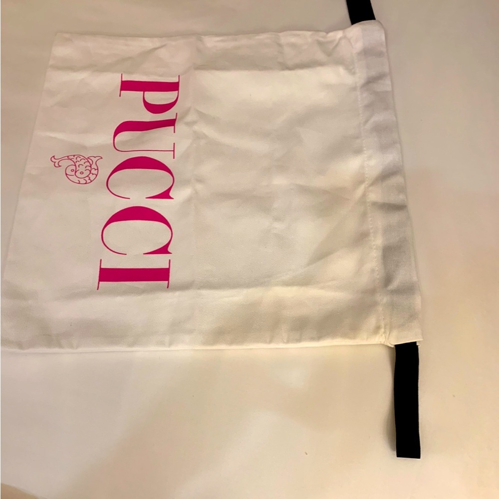 Brand new authentic Emilio Pucci dust bag with strings .